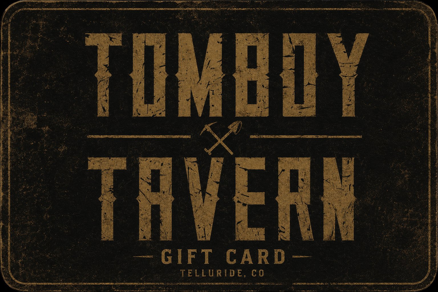 Tomboy Tavern gift card design